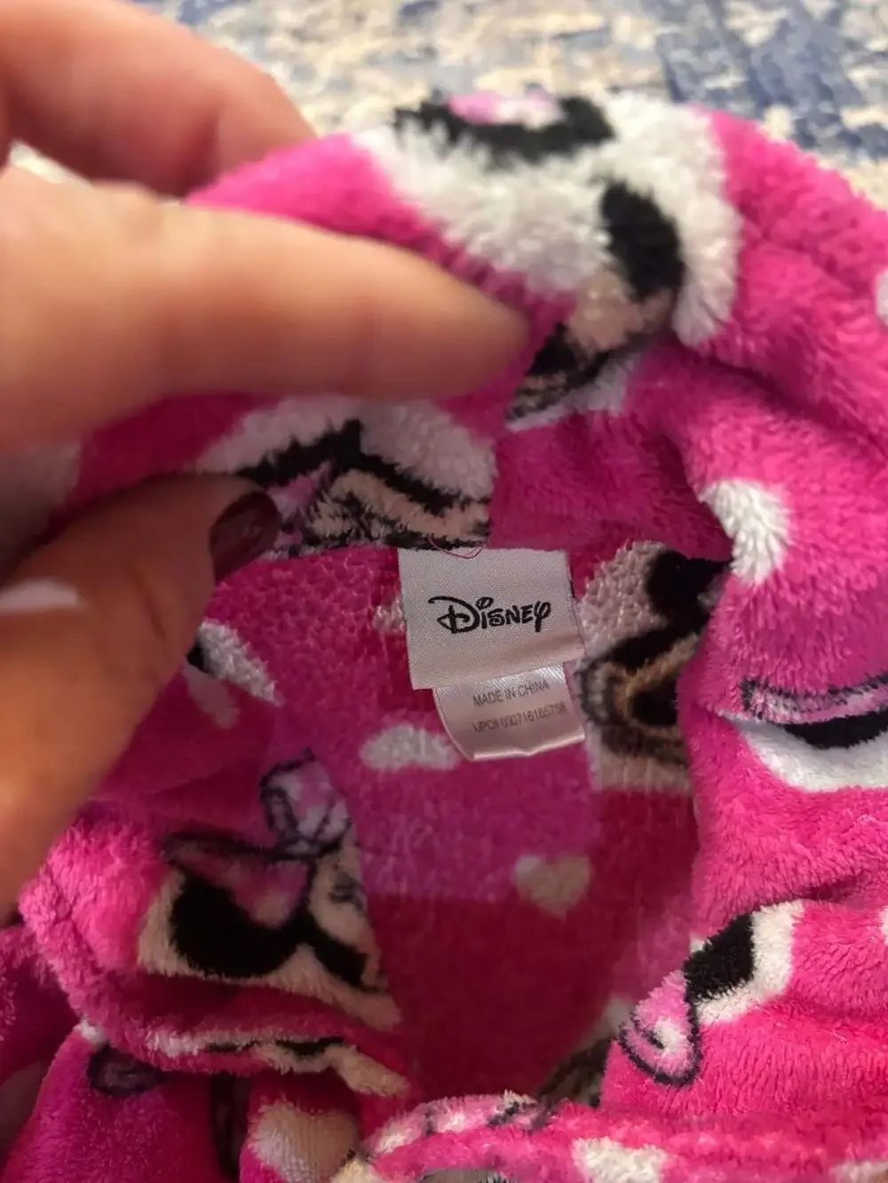 Disney Minnie Mouse Fleece Robe Size 4T Pink